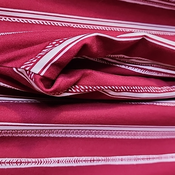 Kristen Nicole maroon white stripe jumpsuit - Picture 8 of 10